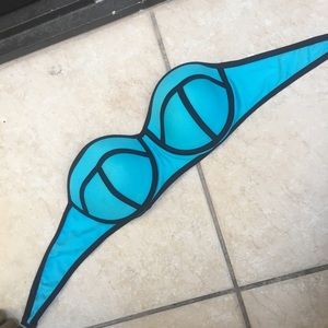 Bright blue “triangl” swimsuit top